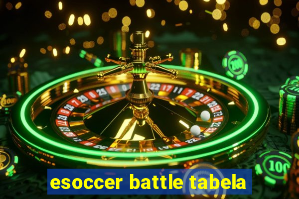 esoccer battle tabela